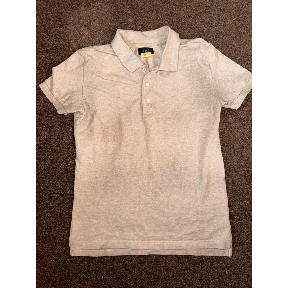 A.P.C. cream polo shirt Size M